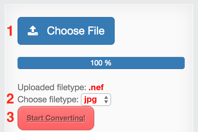 How to convert NEF files online to JPG